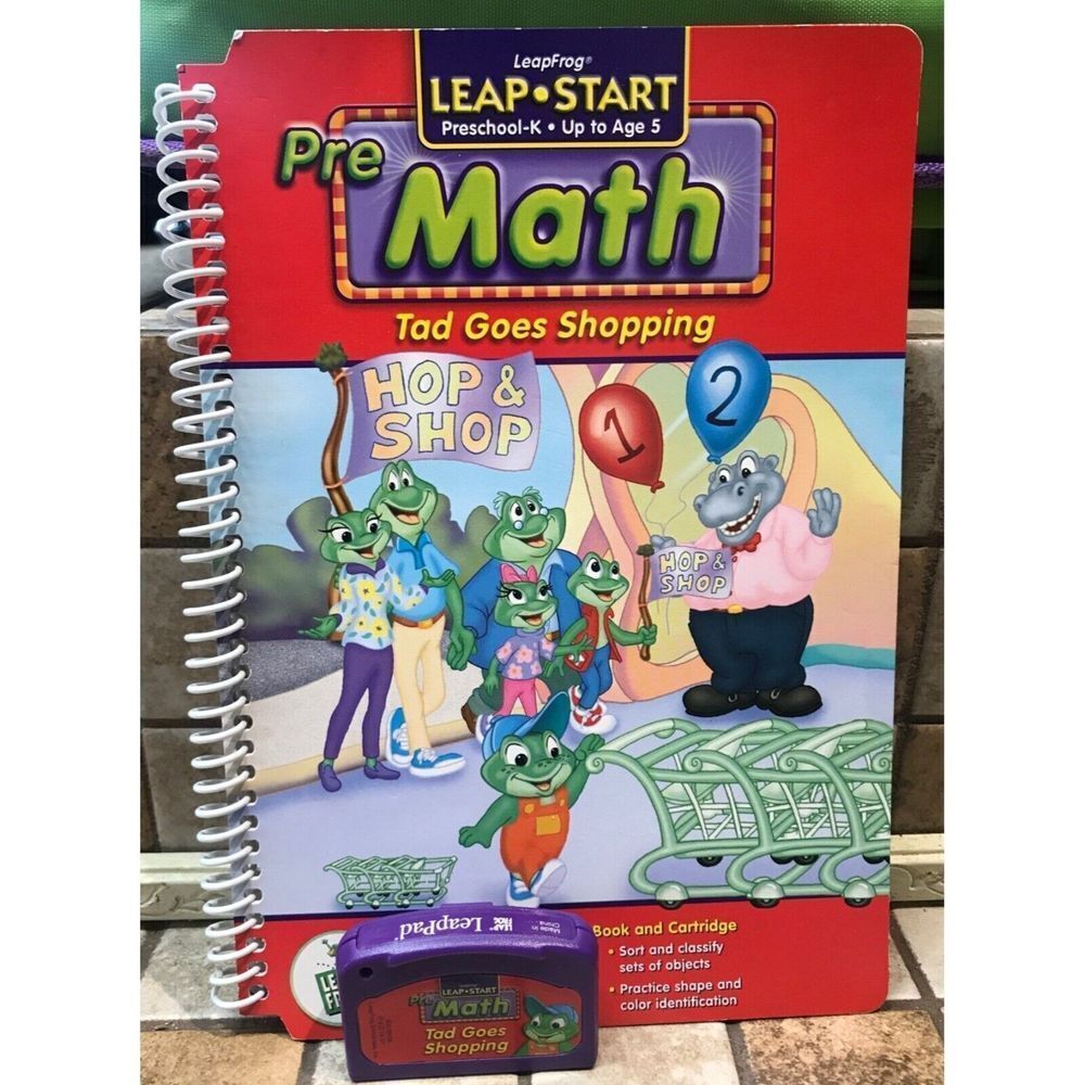 Leap pad Leap frog Tad goes shopping preschool kindergarten up to age 5 complete